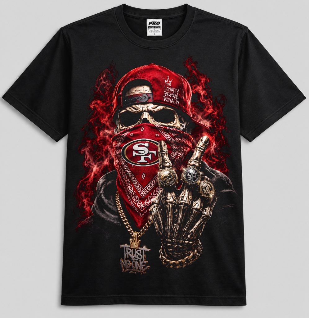 49ers — Red Bandana Skull