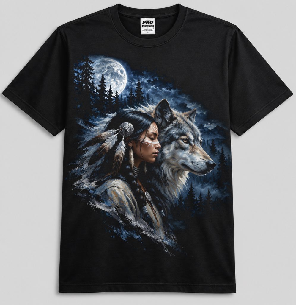 Moonlit Wolf — Forest Spirit