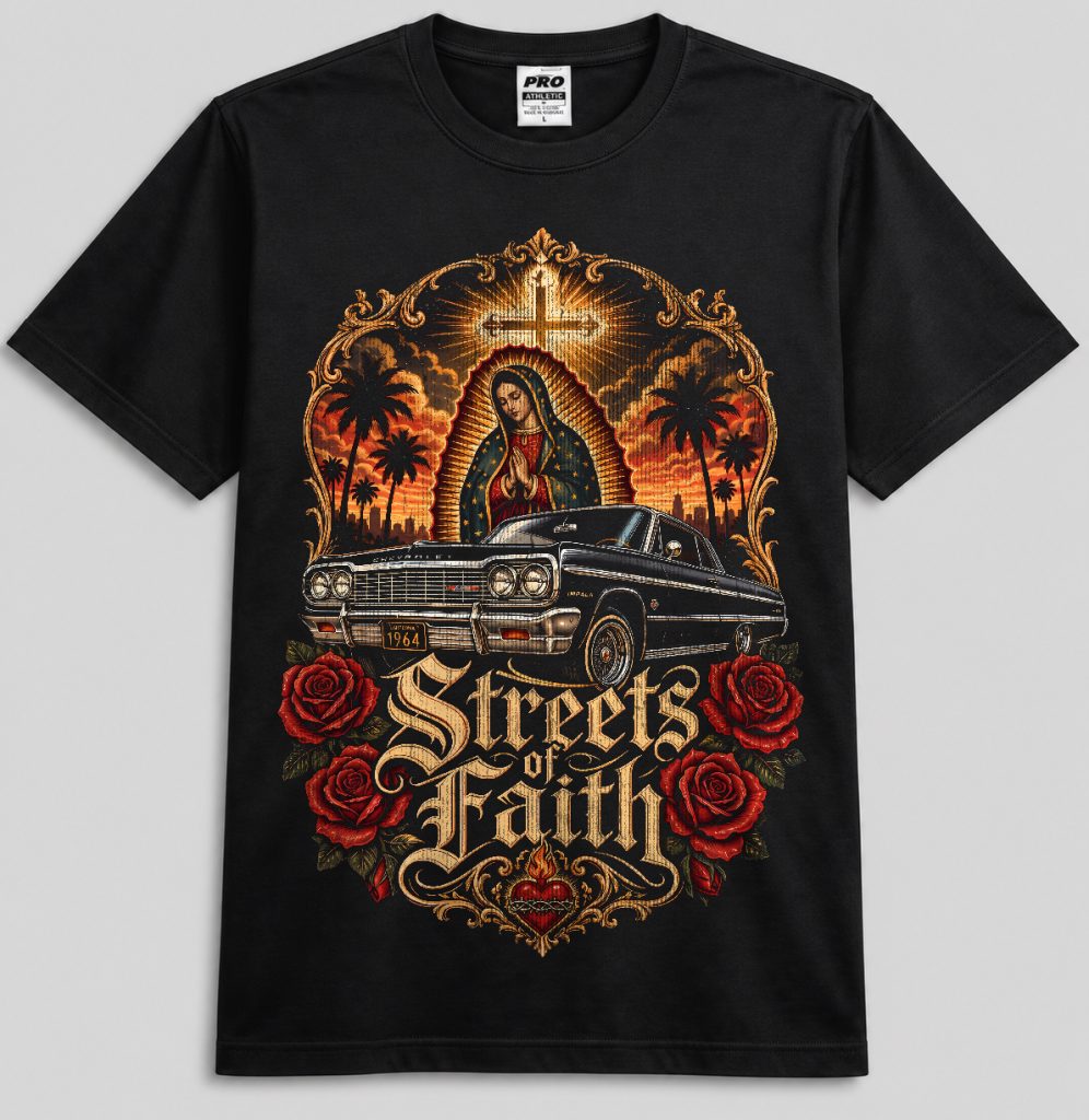 Streets of Faith — Guadalupe Lowrider
